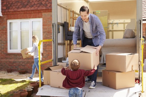 Professional removal team preparing a home move in Wimbledon