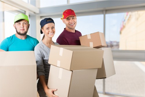Office packing boxes and document storage materials for businesses in Wimbledon