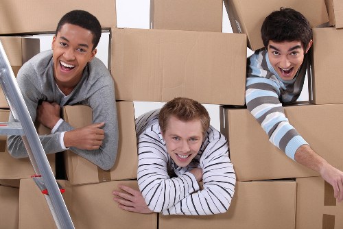 Office relocation setup with removal equipment in Wimbledon