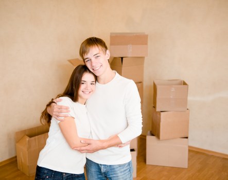 Removal company team preparing a move in Wimbledon