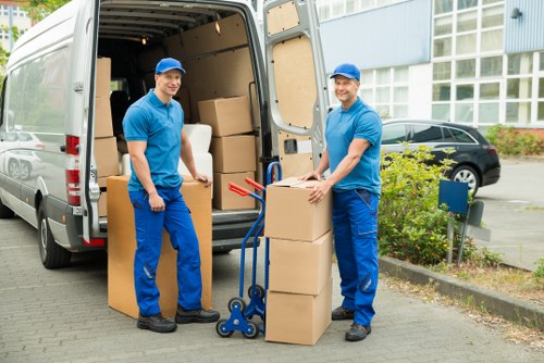 Careful packing of household items for a Wimbledon relocation