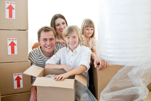 Experienced Wimbledon removal team preparing items for a smooth move
