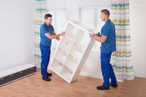 Local Wimbledon moving service preparing items for delivery to a new home