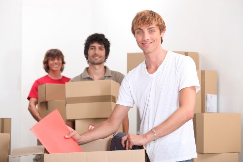Customer booking a moving service and reviewing service details