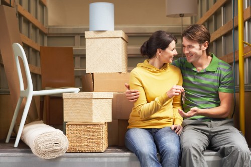 Illustration of encrypted online payment protection for movers
